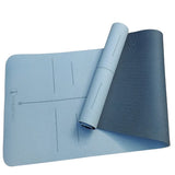 Eco TPE Alignment Yoga Mat – Perfect Posture, Form & Eco-Friendly Practice