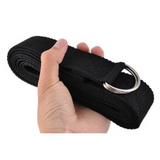 Cotton Yoga Strap / Black- Life Retreat