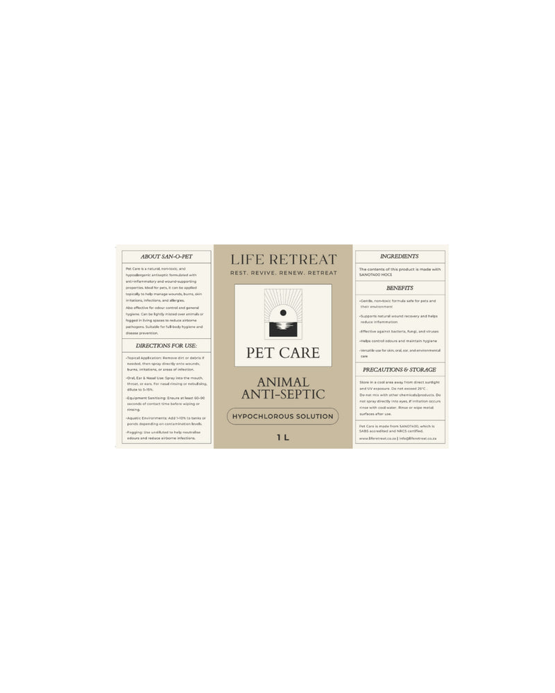 San-O-Pet Hypochlorous (HOCl) - Life Retreat3