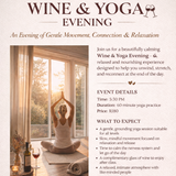 Sip & Stretch - Wine & Yoga Yoga Event - Life Retreat Studio